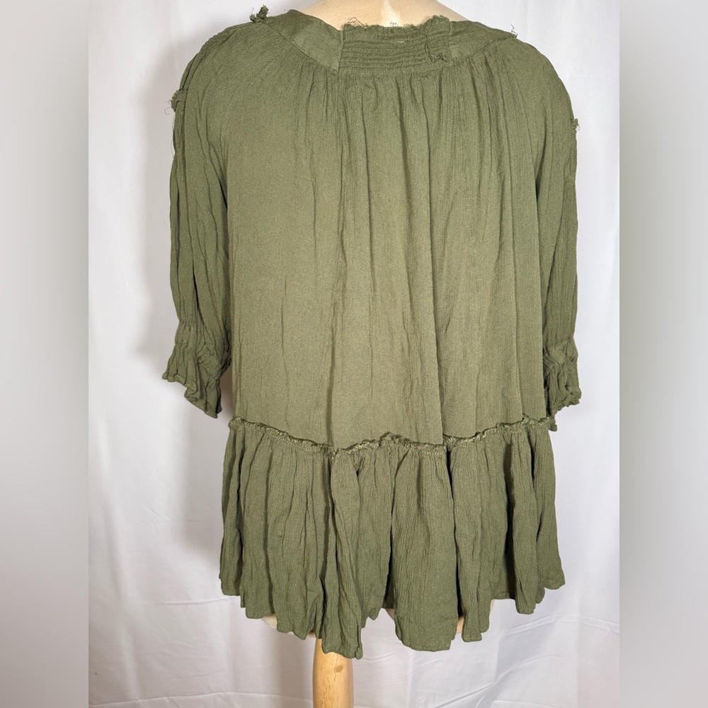 Free People Capulet Olive Green See Ya There Mini Women's Dress Small - Picture 3 of 6